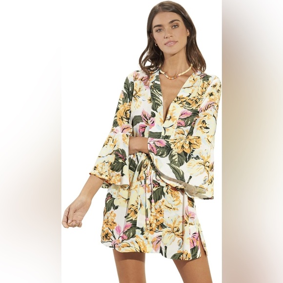 MAAJI Joy Caftan Dress Spring Garden - Picture 1 of 8